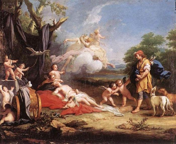 Jacopo Amigoni Venus and Adonis Norge oil painting art